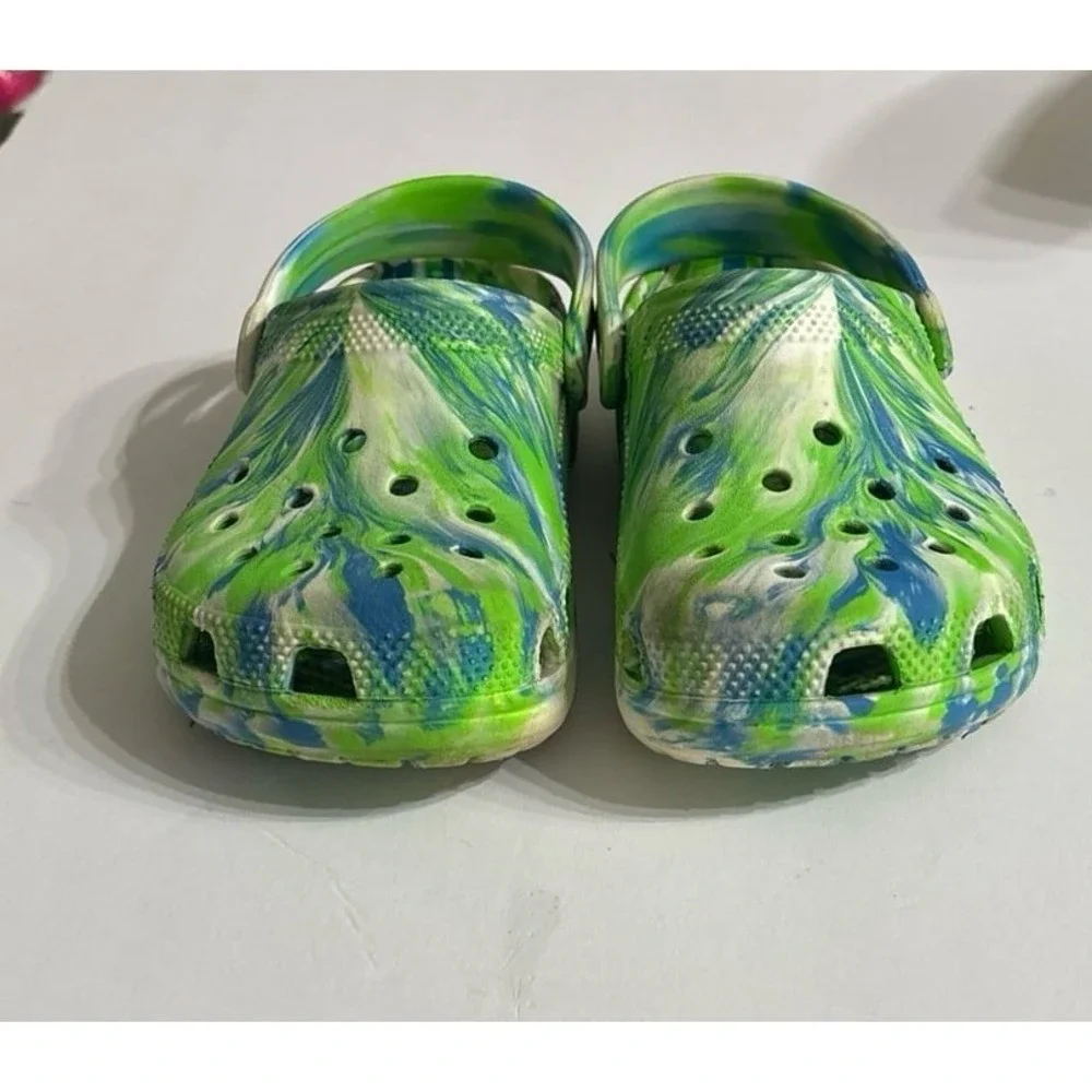 Crocs Tie-Dye (size J1) Blue & Green Crocs